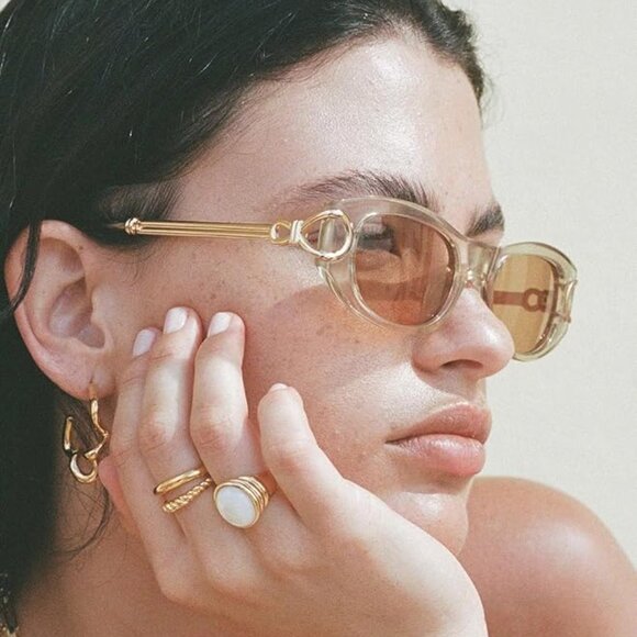 Fashion vintage gold shades sunglasses - Picture 2 of 6